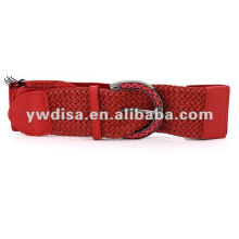 Unique Red Women's Elastic PU Leather Belt